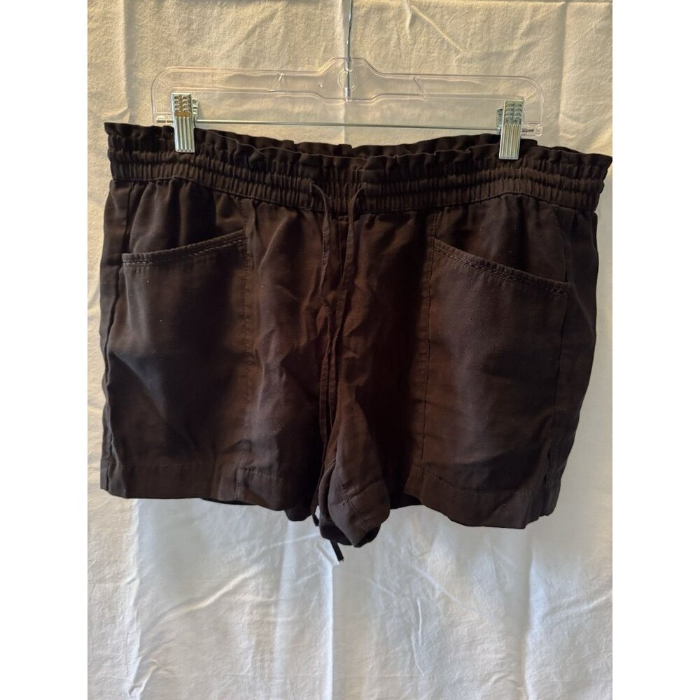 Loft Black Drawstring Shorts Size Large